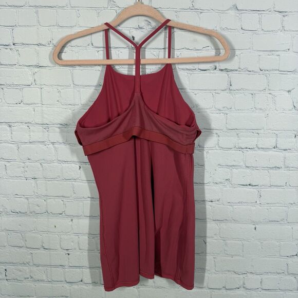Lululemon Power Y Tank Top Size 8 Orange Racer Back Athleisure Athletic Gym - Picture 4 of 10